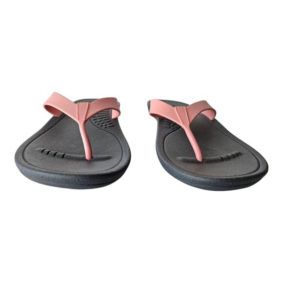 OKABASHI Women's M/L = 8 9 Sandals Breeze Flip Flops Pink Gray Water Made USA - Picture 4 of 8